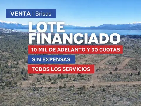 Venta Lote Financiado 70% Bariloche Brisas 