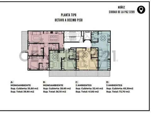 Departamento en Venta en Nuñez, USD 180.000