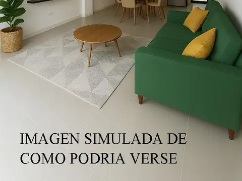 Departamento 2 ambientes con 2 baños
