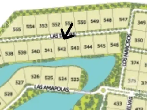 Terreno en  Campos de Roca II con donde al lago