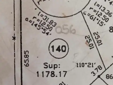 Terreno en Venta 65  mts Fondo