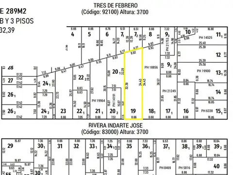 VENTA LOTE CONSTRUCTORA PB Y 3 PISOS EN ECHESORTU