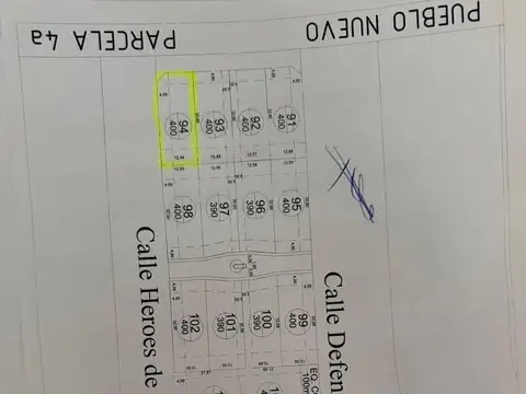 Terreno en Venta 32  mts Fondo