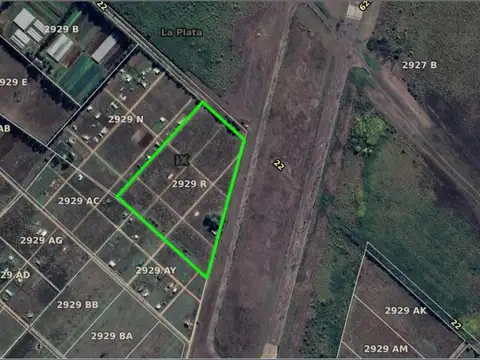 Calle 620, La Plata cercano al aeropuerto de La Plata.