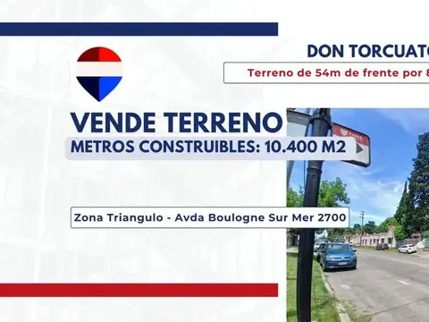 Vende macrolote de 4.157m² don torcuato 50m paname