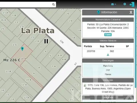 136 entre 56 y 57, Los Hornos