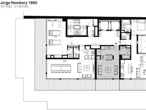 Departamento 2 ambientes con 1 baño