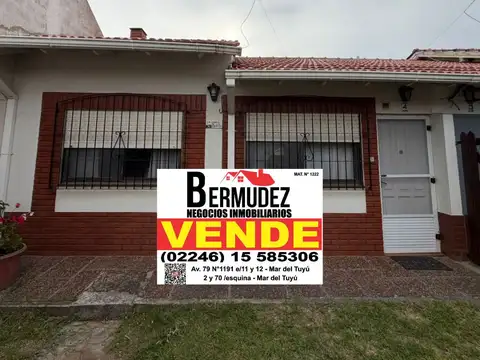 Venta Chalet 3 Ambientes En Calle 3 Entre 64 Y 65 Mar Del Tuyu C. 3 6451, Mar del Tuyú, Mar del Tuyú