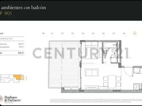 Departamento en Venta en Palermo, USD 112.000
