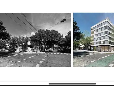 Estratégico terreno  en esquina con planos aprobados para 537 metros vendibles en Chacarita