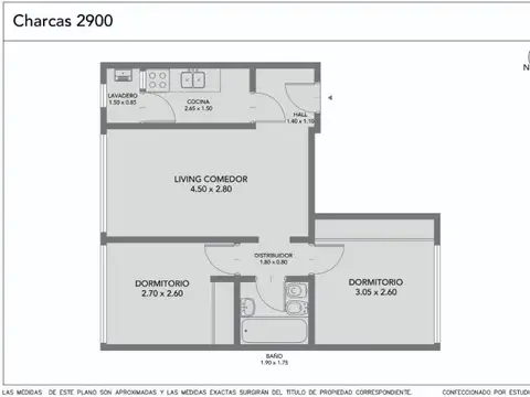 Charcas 2900 , Piso 1
