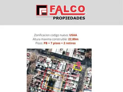 Terreno en Venta en Paternal, USD 385.000