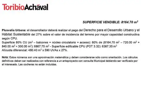 Terreno en Venta en Monserrat, USD 2.500.000