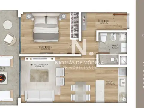 Departamento en Venta de 2 ambientes