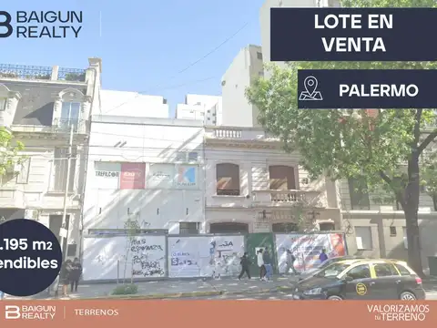 Terreno en venta en Palermo, 2195m2 Vendibles