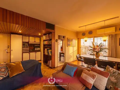 Alquiler con muebles departamento semipiso 4 ambientes 99m² con balcón al frente en Almagro