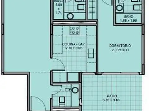 Departamento en Venta de 4 ambientes
