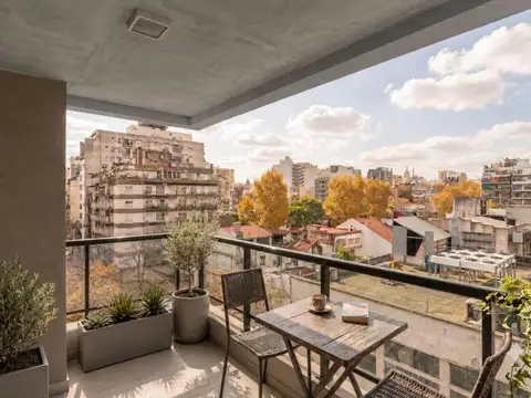 Culpina al 300 semipisos de 2 ambientes con balcon aterrazado y dos baños.