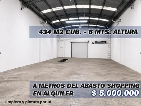 Alquiler amplio local para múltiples usos, Abasto