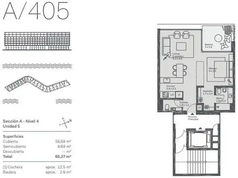 Departamento en Venta de 2 ambientes