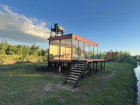 Casa en venta delta tigre guayraca lote con doble costa playa húmeda muelle deck amoblada turismo