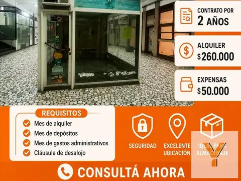 Local Comercial en alquiler - 1 Baño - Microcentro