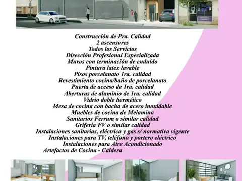 Departamento en Venta de 1 dormitorio