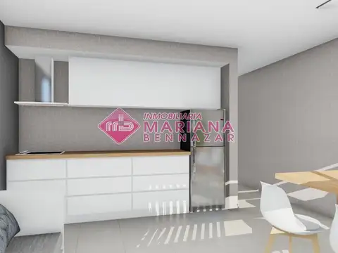 Departamento 1 ambiente con 1 baño