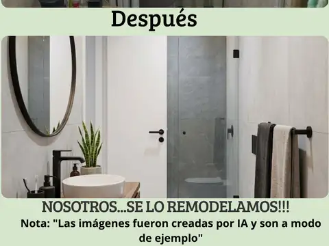 Departamento 4 ambientes con 1 baño