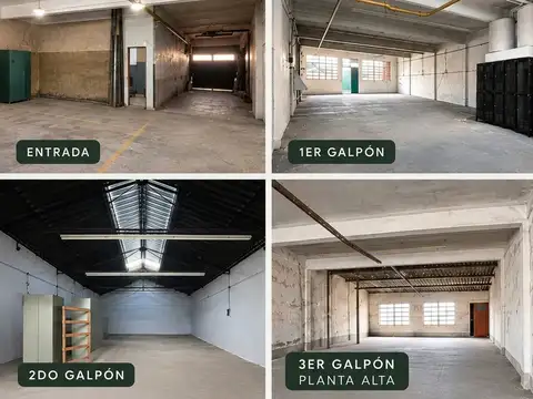Alquiler de 4 Galpones Amplios en San Martín Villa Lynch (670 m² Cubiertos)