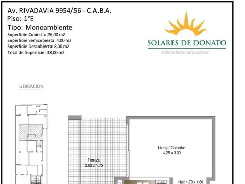 Avenida Rivadavia 9900, Piso 1