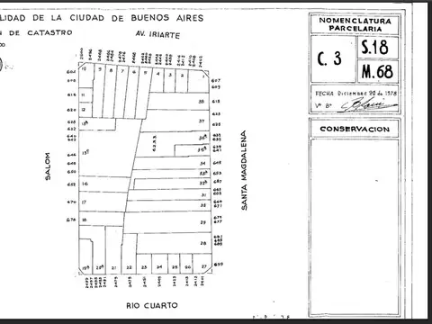 Terreno en Venta en Barracas, USD 240.000