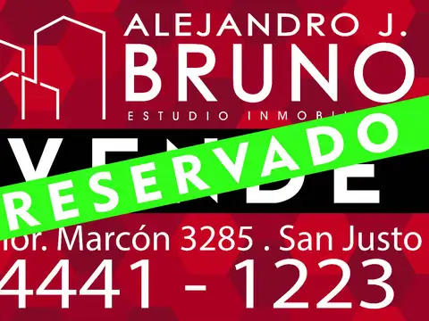 DEPARTAMENTO 2 AMB - PB AL FRENTE - CON COCHERA Y PATIO - ENTREGA INMEDIATA