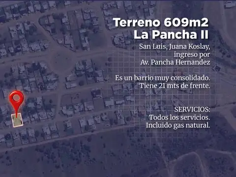 Terreno en Venta en Juana Koslay, USD 35.000