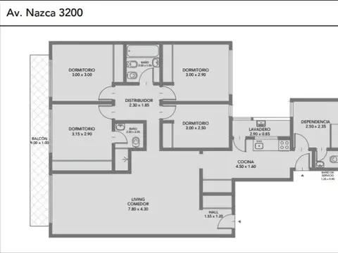 Departamento en Venta de 5 ambientes