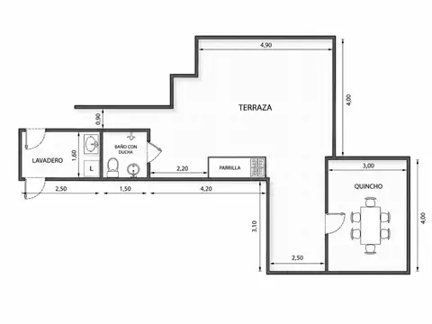Depto Tipo Casa en Venta en Almagro, USD 255.000