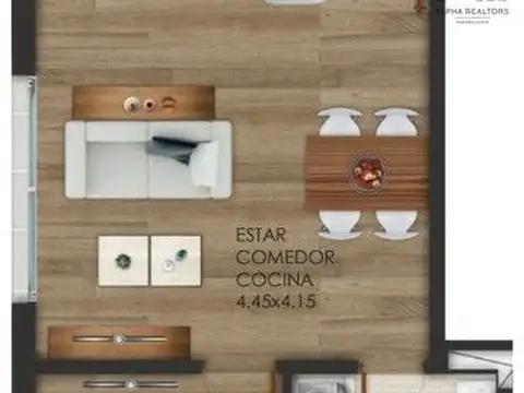 Departamento en Venta de 1 dormitorio
