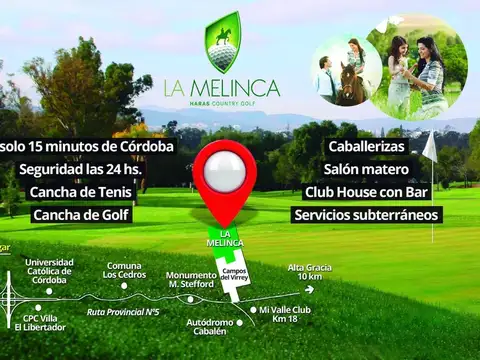 VENTA LOTE LA MELINCA HARAS GOLF CLUB 2050 M2