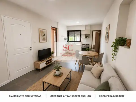 DEPARTAMENTO 3 AMBIENTES CON TERRAZA Y SIN EXPENSAS EN EL PALOMAR