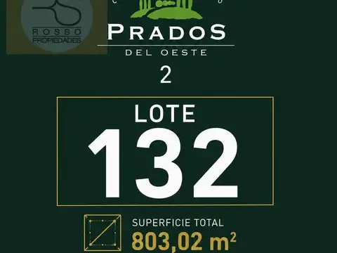 Lote en venta – Prados del Oeste 2 – Lote 132