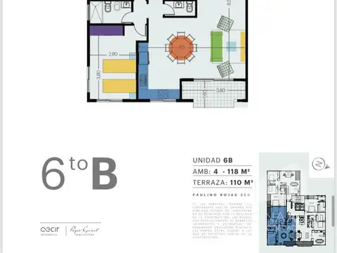 Departamento 4 ambientes con 2 baños