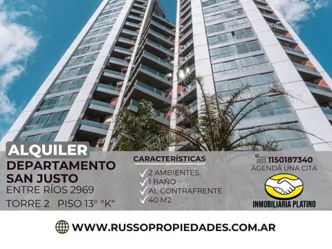 Alquiler departamento 2 ambientes