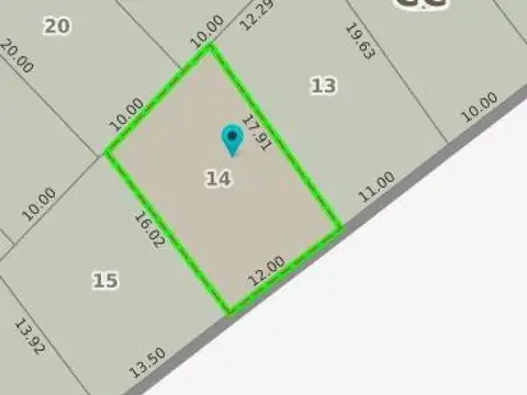 Terreno en Venta de 204,0 m2