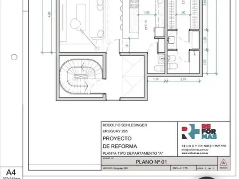 Departamento 4 ambientes a refaccionar en Tribunales. Apto profesional