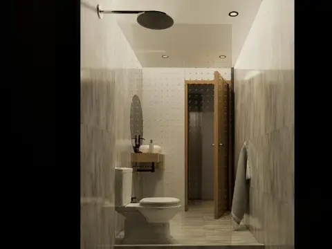 Departamento Monoambiente con 1 baño