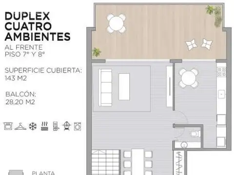 VENTA - DUPLEX 4 AMBIENTES CON BALCÓN TERRAZA - POZO - PISO ALTO - AMENITIES - VILLA CRESPO