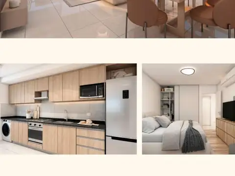 Departamento 3 ambientes con 2 baños