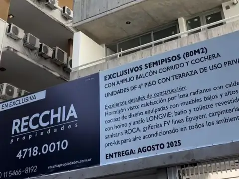 Departamento 3 amb a estrenar + cochera / Florida Este