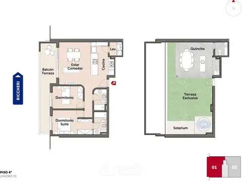 Departamento en Venta con 1 cocheras