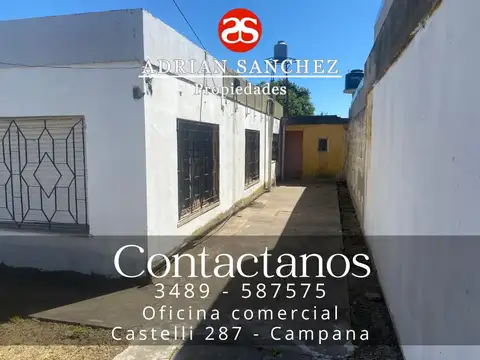 Casa 3 ambientes con 1 baño